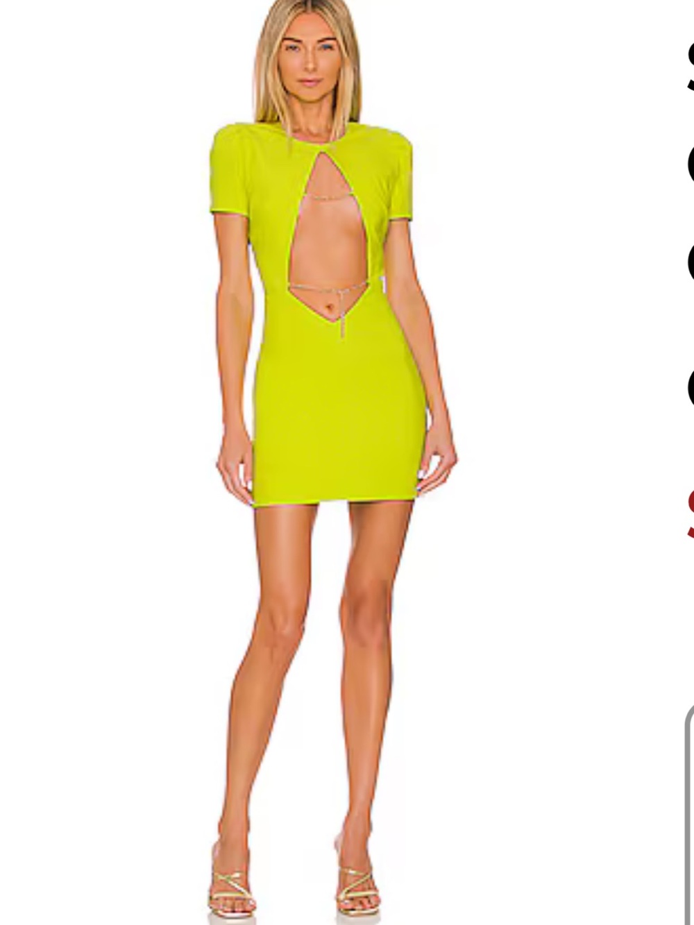 Camila Coelho Sara Mini Dress in Lime Green